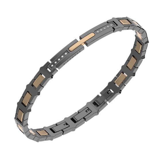 Bracciale John Richmond Uomo in Titanio 0.10 Ct JRCB08BR - JRCB08BR